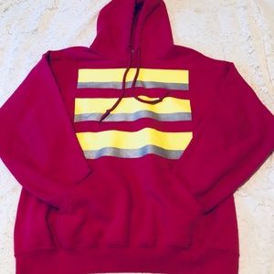 PINK CONSTRUCTION HOODIE